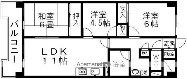 南仙台アルファビルの間取り写真