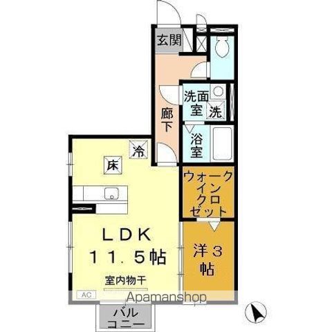 リヴェール長瀬の間取り写真