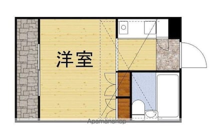 東京都武蔵野市八幡町４丁目[1R/14.78m2]の間取図