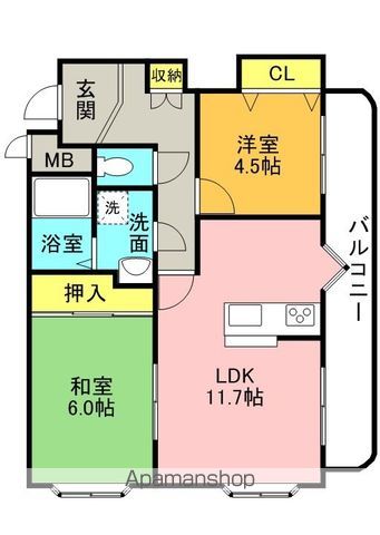 ドミシル谷辻の間取り写真