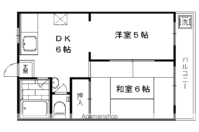 コーポ西大橋の間取り写真