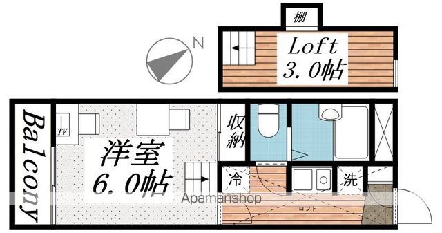 常陸多賀レジデンス 207 ｜ 茨城県日立市末広町３丁目11-15（賃貸アパート1K・2階・19.87㎡） その2