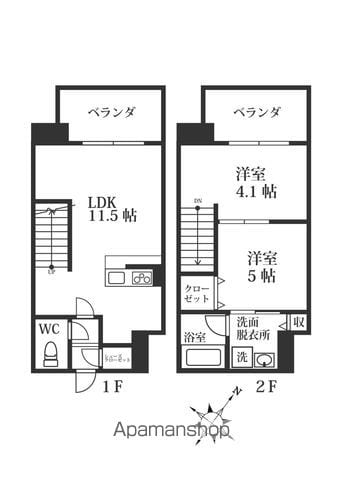 MODERN PALAZZO博多駅南AXIAの間取り写真