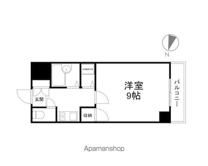 ファミーユＳＥＴＡ[1K/27.06m2]の間取図