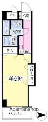 フォルテＡＭＧ[1K/28.4m2]の間取図