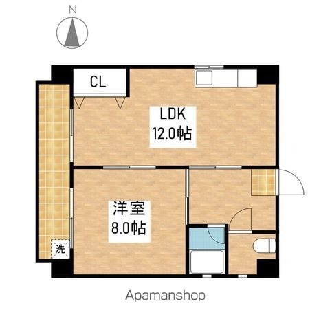大黒マンションの間取り写真
