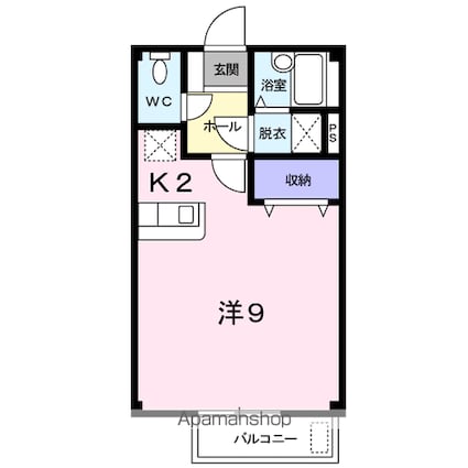 メゾン２１[1R/29.16m2]の間取図