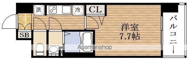 プレサンス芦原橋ヴィブラスの間取り写真
