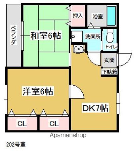 アンジェ・森の間取り写真