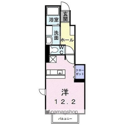 アベニューみなみ[1R/33.15m2]の間取図