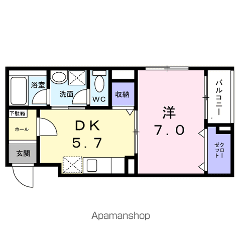 メゾン　ド　オーランジェの間取り