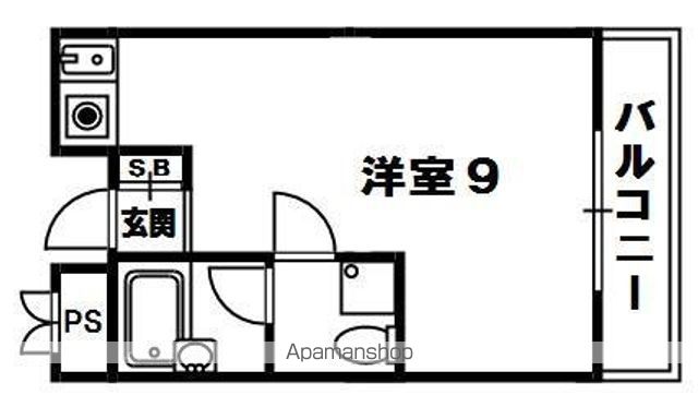 ヴィラ岡山手の間取り写真