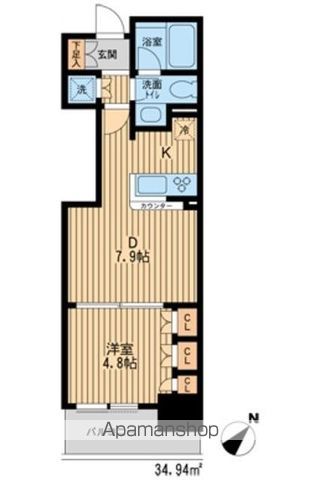 【横浜市港北区新横浜のマンションの間取り】