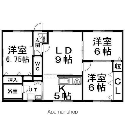 コーポ青山[3LDK/68.04m2]の間取図