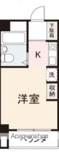 アパルトマン成合[1R/18.88m2]の間取図