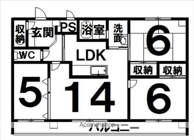 帯広マンション第3の間取り写真