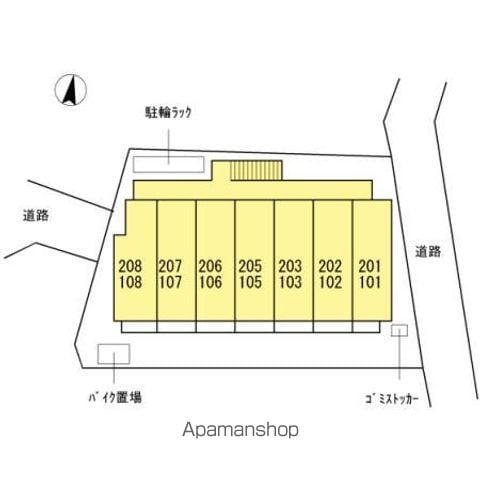 グラシューズ 206 ｜ 東京都足立区西綾瀬２丁目17-13（賃貸アパート1K・2階・25.00㎡） その4