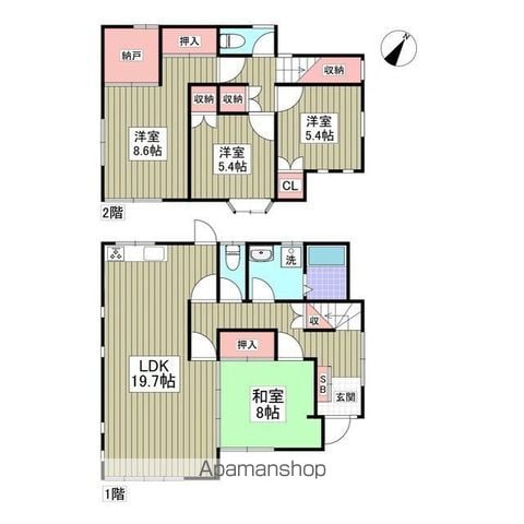 リブレス宮野木町戸建の間取り