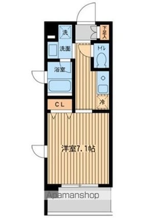ＫＤＸレジデンス用賀[1K/25.32m2]の間取図