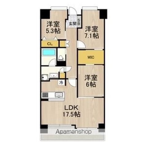 フロンティアタワー難波EASTの間取り写真