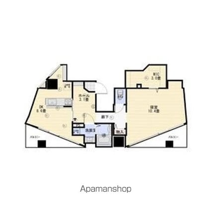 パックス荒畑　２[1LDK/57.53m2]の間取図