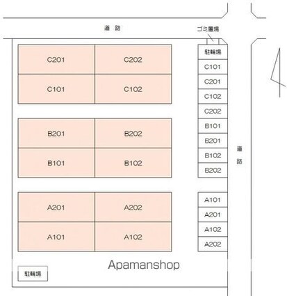 香川県高松市松縄町[2LDK/53.73m2]の配置図