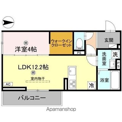 ＤーＲＯＯＭ山上[1LDK/41.85m2]の間取図