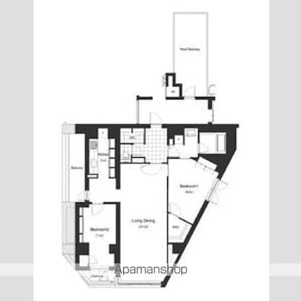 プライムアーバン笹塚[2LDK/106.37m2]の間取図