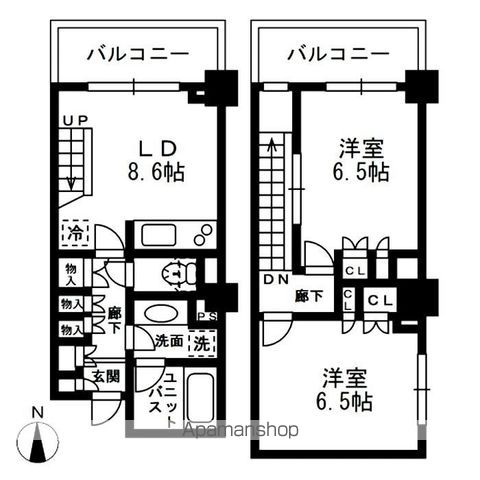 レジディア中落合C棟の間取り写真