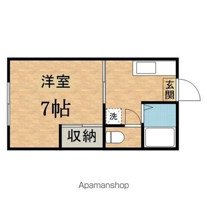 コーポクレイン[1K/23.18m2]の間取図