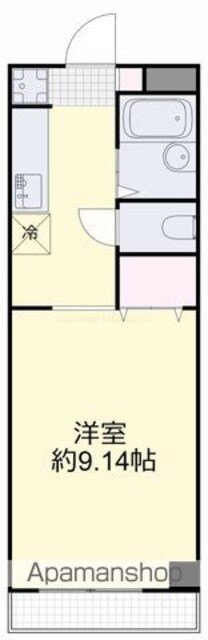 晃英ＮＯ．１[1K/28.8m2]の間取図