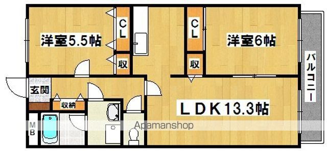 ブルーム弐番館の間取り写真