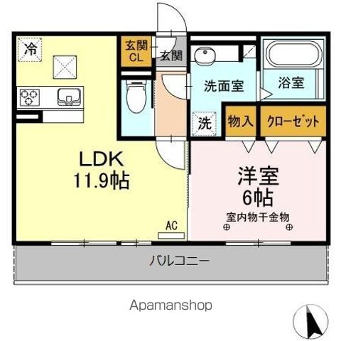 アンソレイエ自由ヶ丘の間取り写真