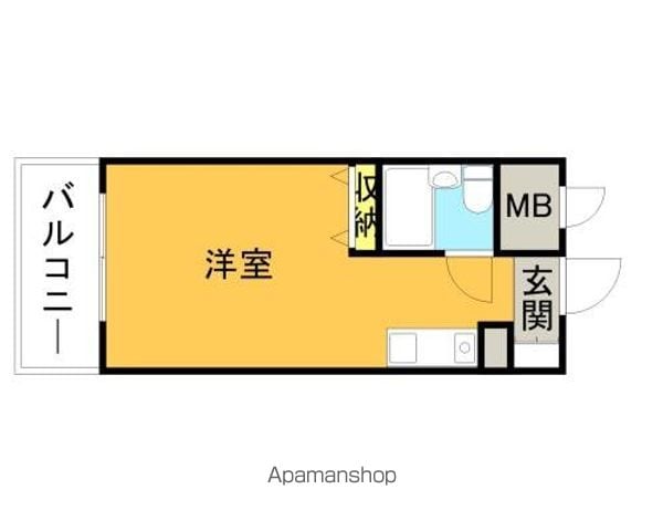 福岡市中央区今泉のマンションの間取り