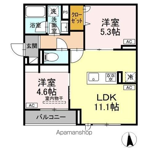 セレスティア荒川Nの間取り写真