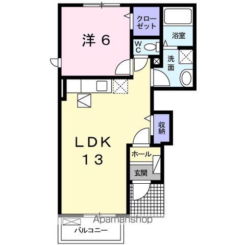 【カフリーィエＤの間取り】