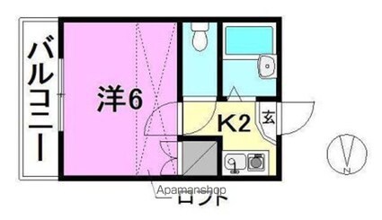 メゾン和泉北[1K/18.11m2]の間取図