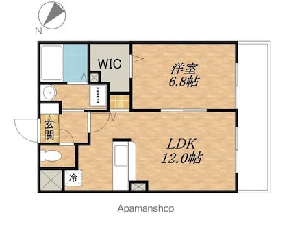 グランアヴェニール[1LDK/40.15m2]の間取図