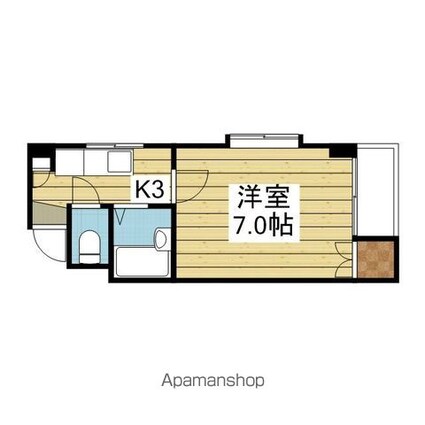 セピアハイツ[1K/23.8m2]の間取図