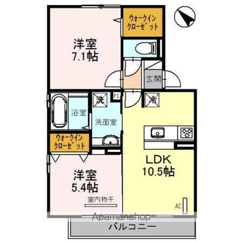 【ＤーＲＯＯＭ三苫　弐番館の間取り】