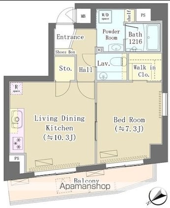 Ｍａｉｓｏｎ　ｄｅ　Ｔａｋａｙａ[1LDK/46.22m2]の間取図