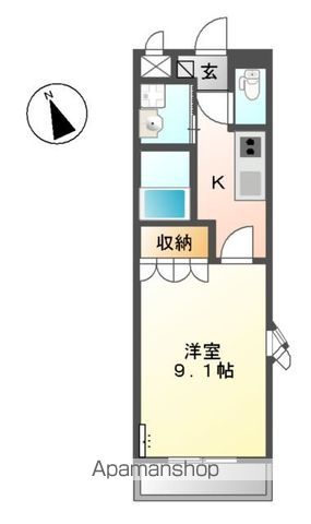 和歌山市福島のアパートの間取り