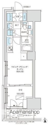 パークアクシス品川天王洲アイルの間取り写真