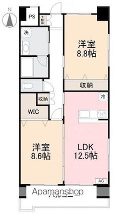 香川県高松市今里町２丁目[2LDK/78.12m2]の間取図
