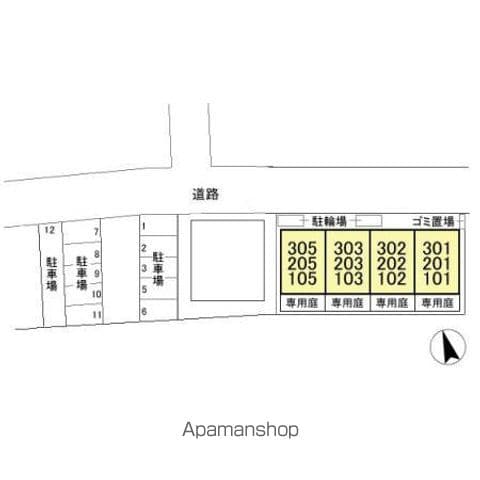 エクセルＧ 305 ｜ 千葉県千葉市稲毛区小仲台８丁目27-12（賃貸アパート1LDK・3階・57.85㎡） その24