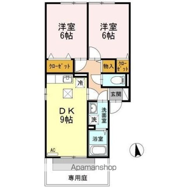アーバンハイツ２８[2DK/50.27m2]の間取図