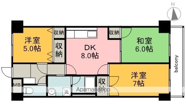 ユアコート土橋の間取り写真