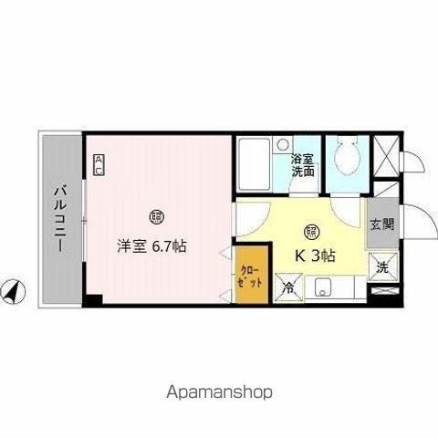 大阪市港区築港のマンションの間取り