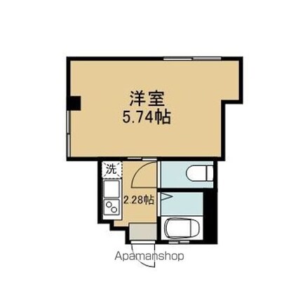 シャルム[1K/18.08m2]の間取図