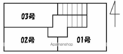 プチメゾン栗林[1K/22.68m2]の配置図
